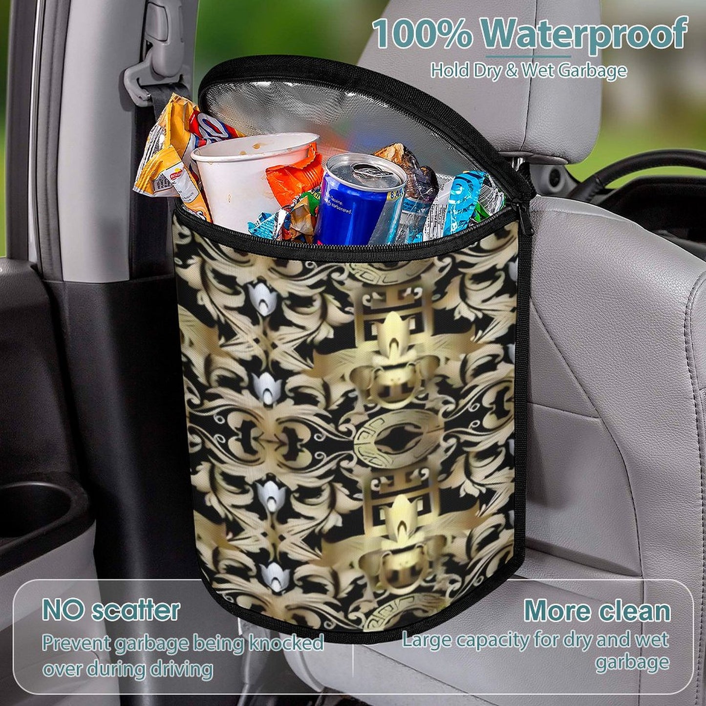 Collapsible Car Trash Bin