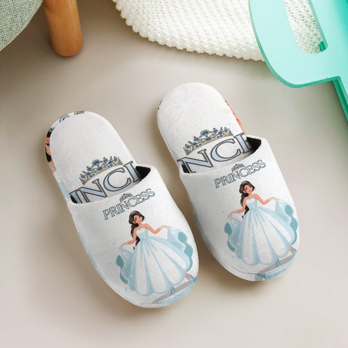 Flannel Children's Cotton Slippers (All-Over Printing)