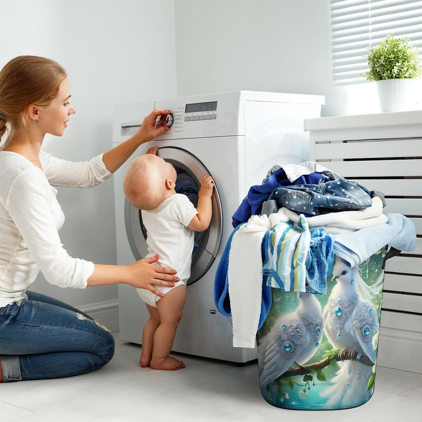 Oxford Collapsible Laundry Basket