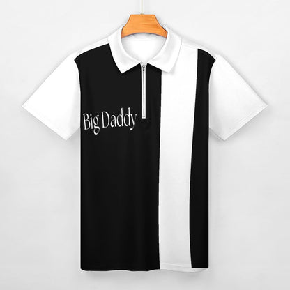 Men's Short Sleeve POLO Shirt with Zipper B470 (All-Over Printing)