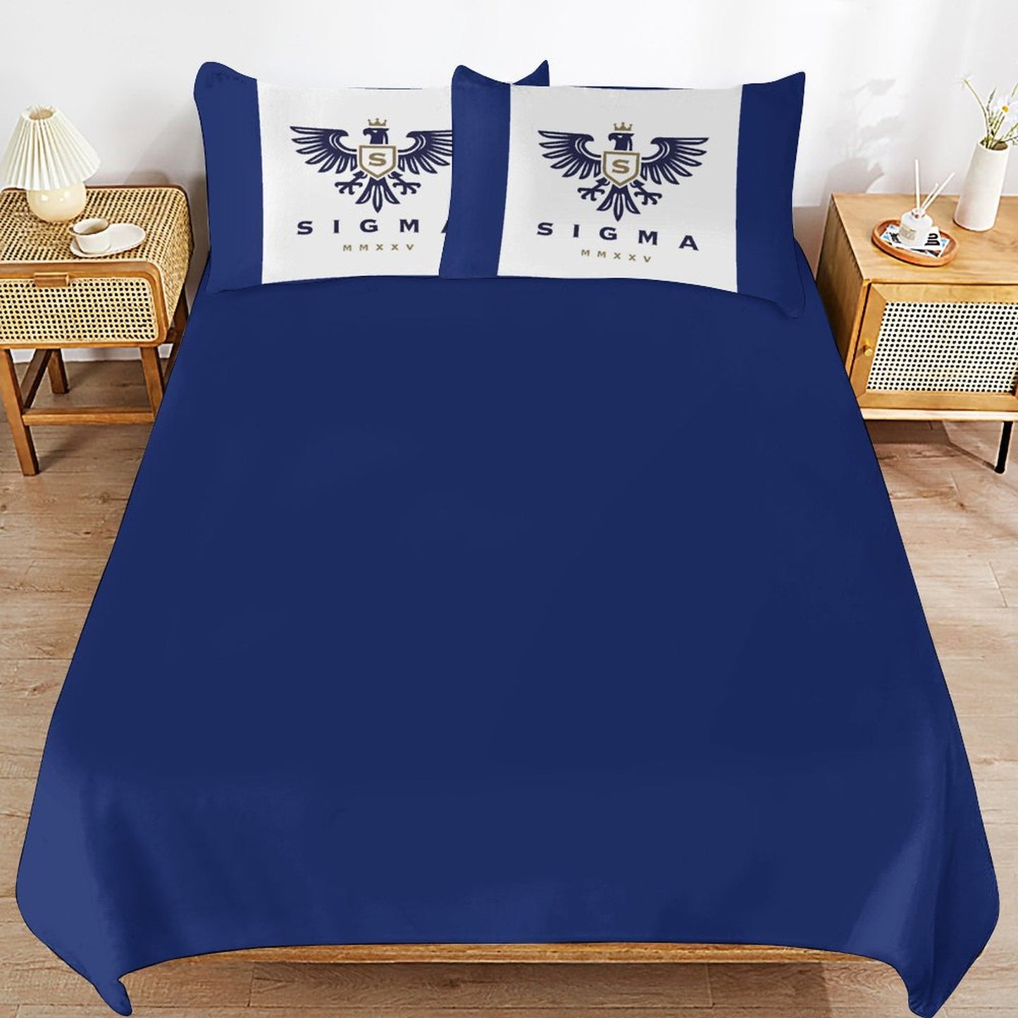 3-Piece Bedding Set-90"x90"/ 229x229cm (Dual-sided Printing)
