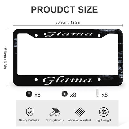 License Plate Frames with 4 Round Holes (1 Pair)