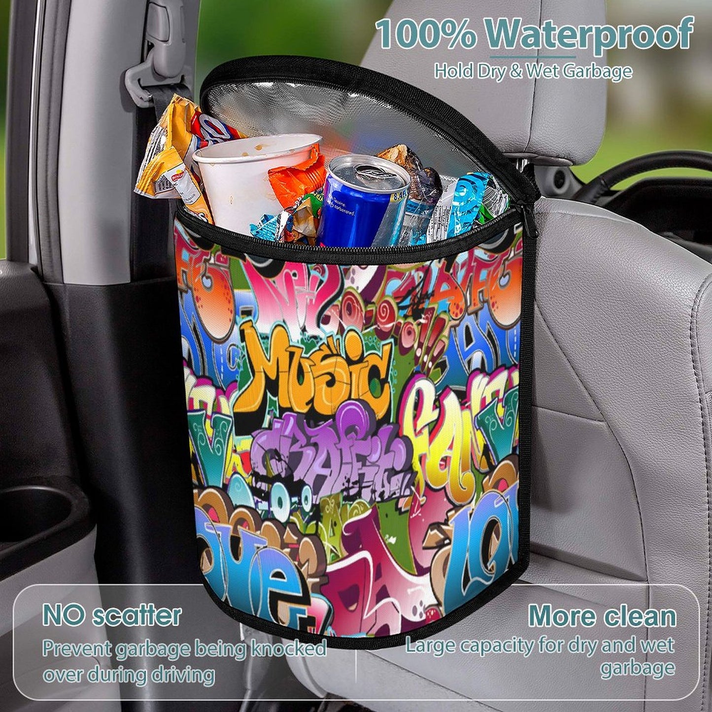 Collapsible Car Trash Bin