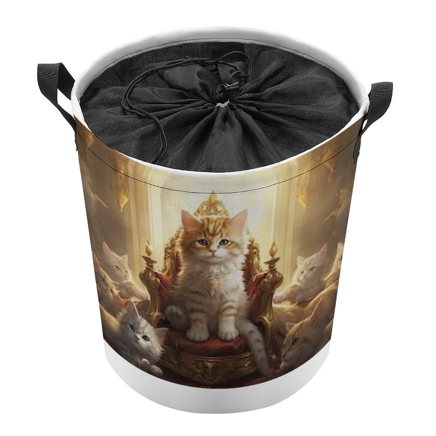 Drawstring collapsible Laundry Basket