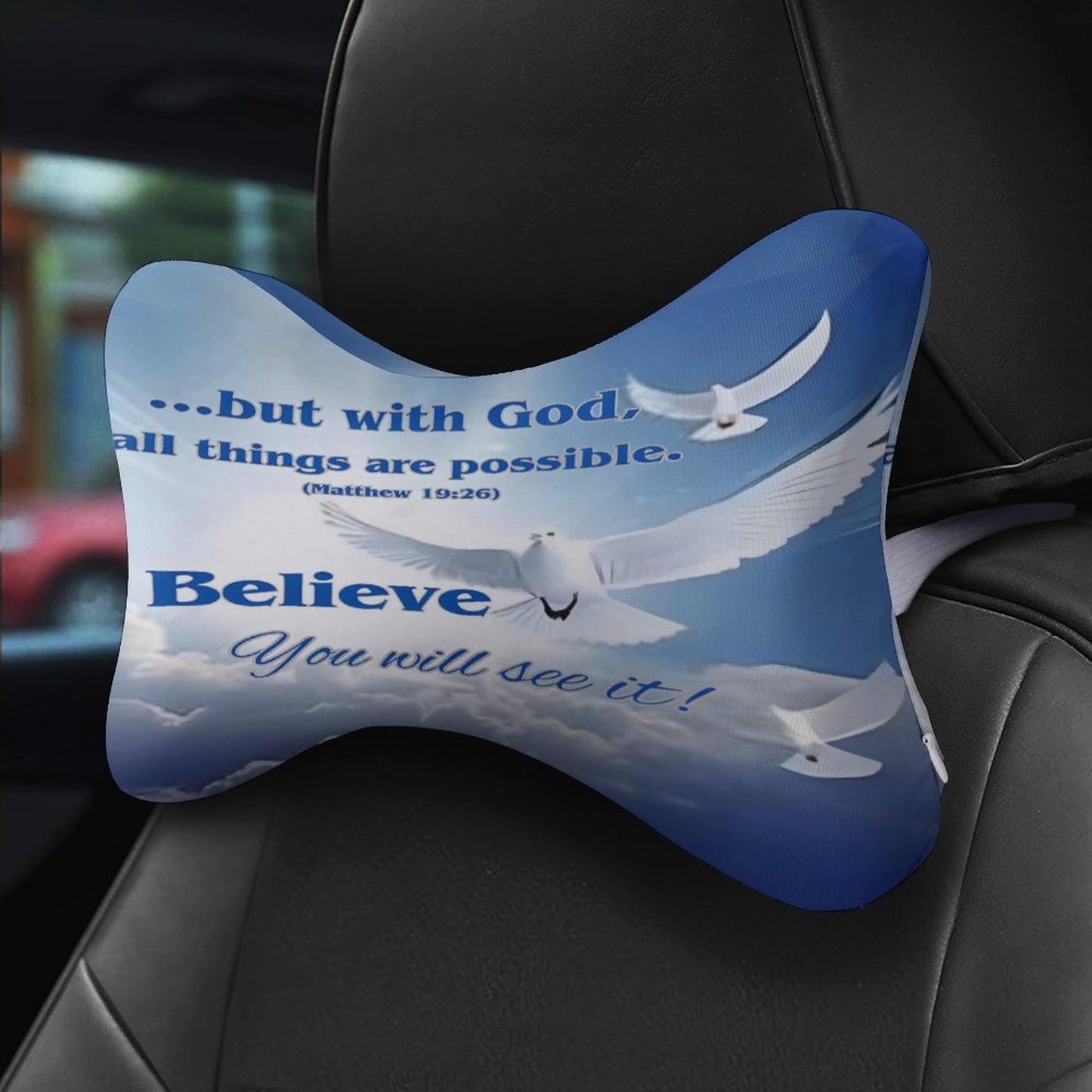 Car Pillow-BELIEVE