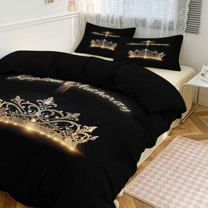 3-Piece Bedding Set-90"x90"/ 229x229cm (Dual-sided Printing)