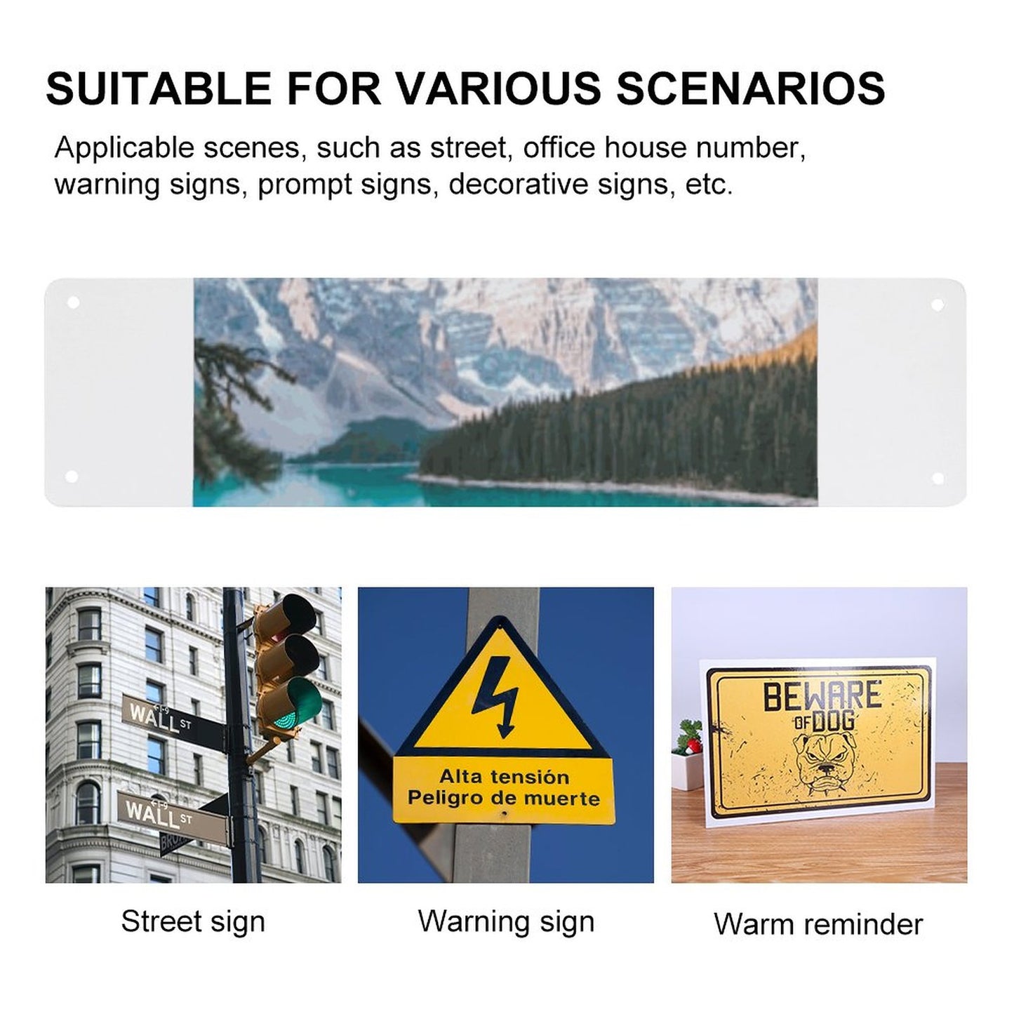 Slim Metal Tin Sign
