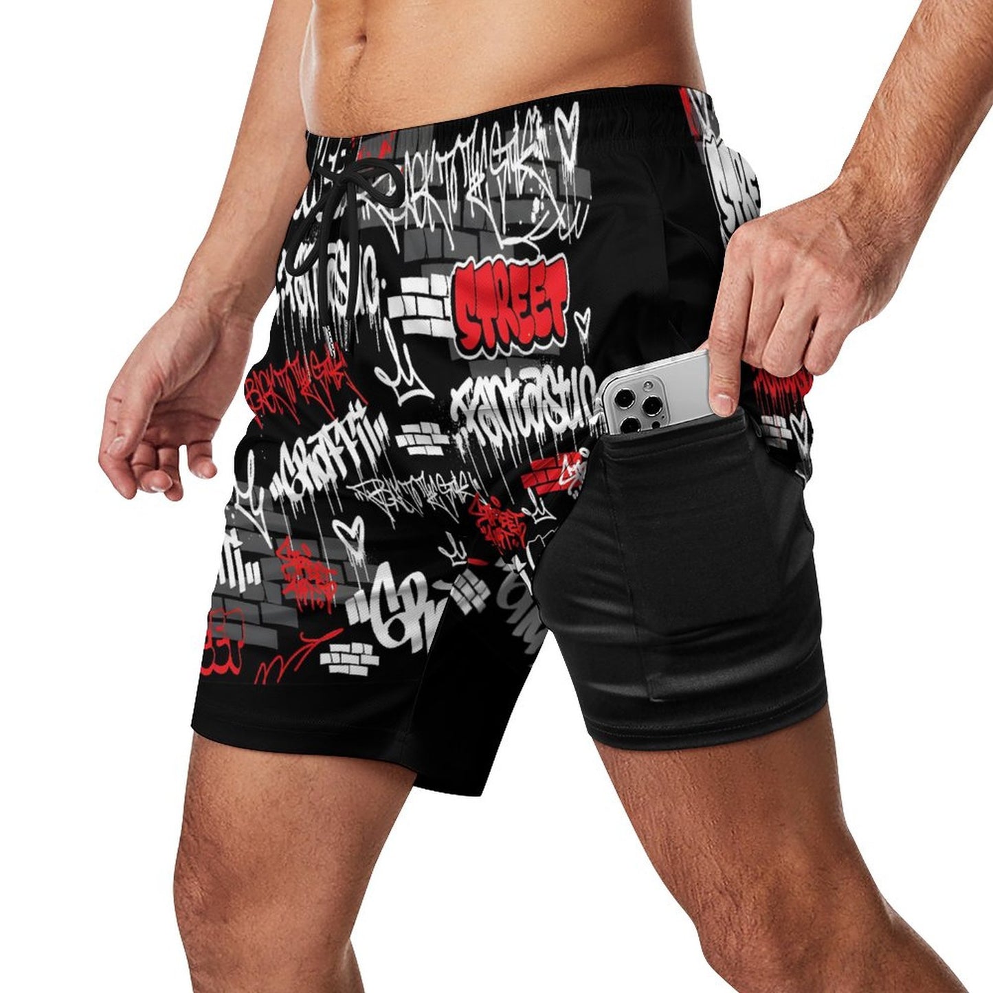 Men's Beach Shorts with 4 Pockets
