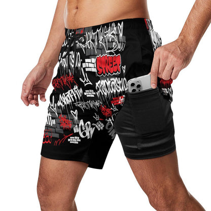 Men's Beach Shorts with 4 Pockets