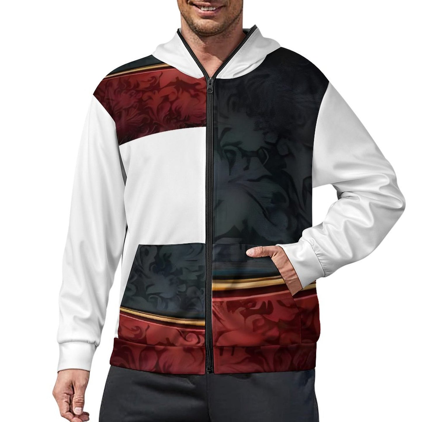 230gsm Custom Zip up Hoodie WY14 (All-Over Printing)