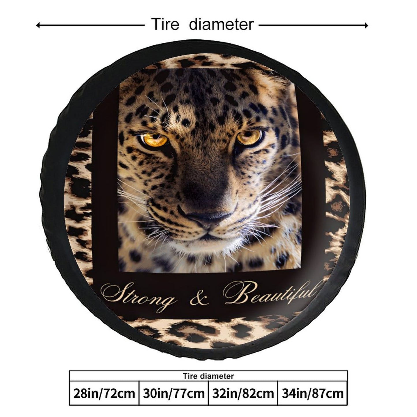 Leather Tire Cover(One-sided Printing)