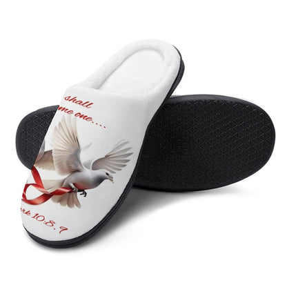 Personalized Men's Cotton Slippers (All-Over Printing)