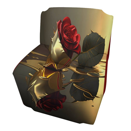Single Sofa Cover-ROSE ON GOLD