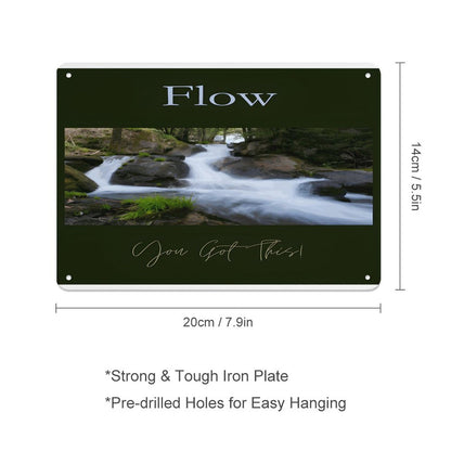Horizontal Personalized Metal Wall Art Tin Sign-5.5"x7.9"/14x20cm