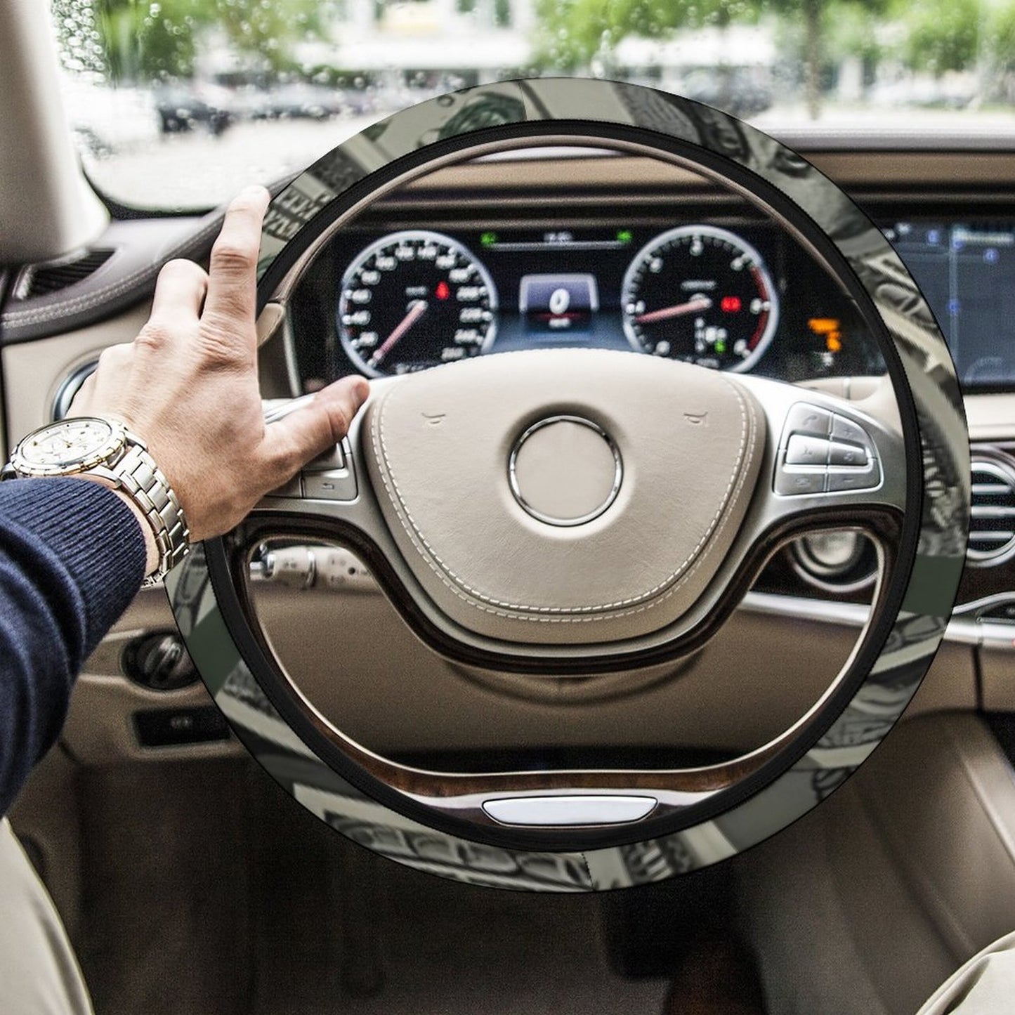 Car Steering Wheel Cover