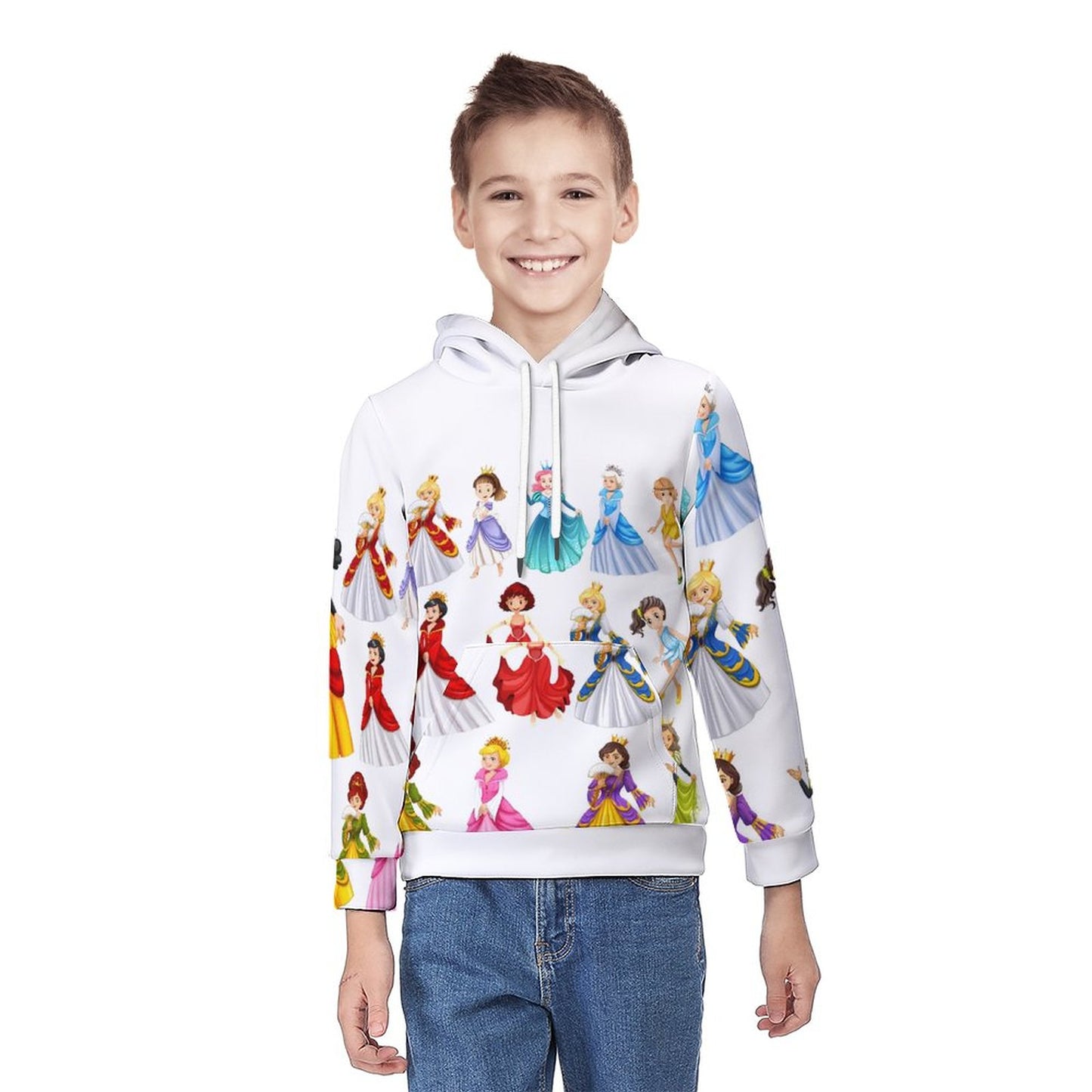 160gsm Children's Lightweight Pullover Hoodie A38H (All-Over Printing)