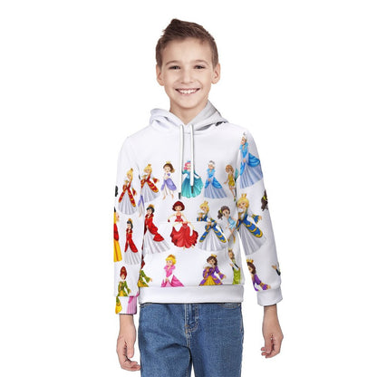160gsm Children's Lightweight Pullover Hoodie A38H (All-Over Printing)