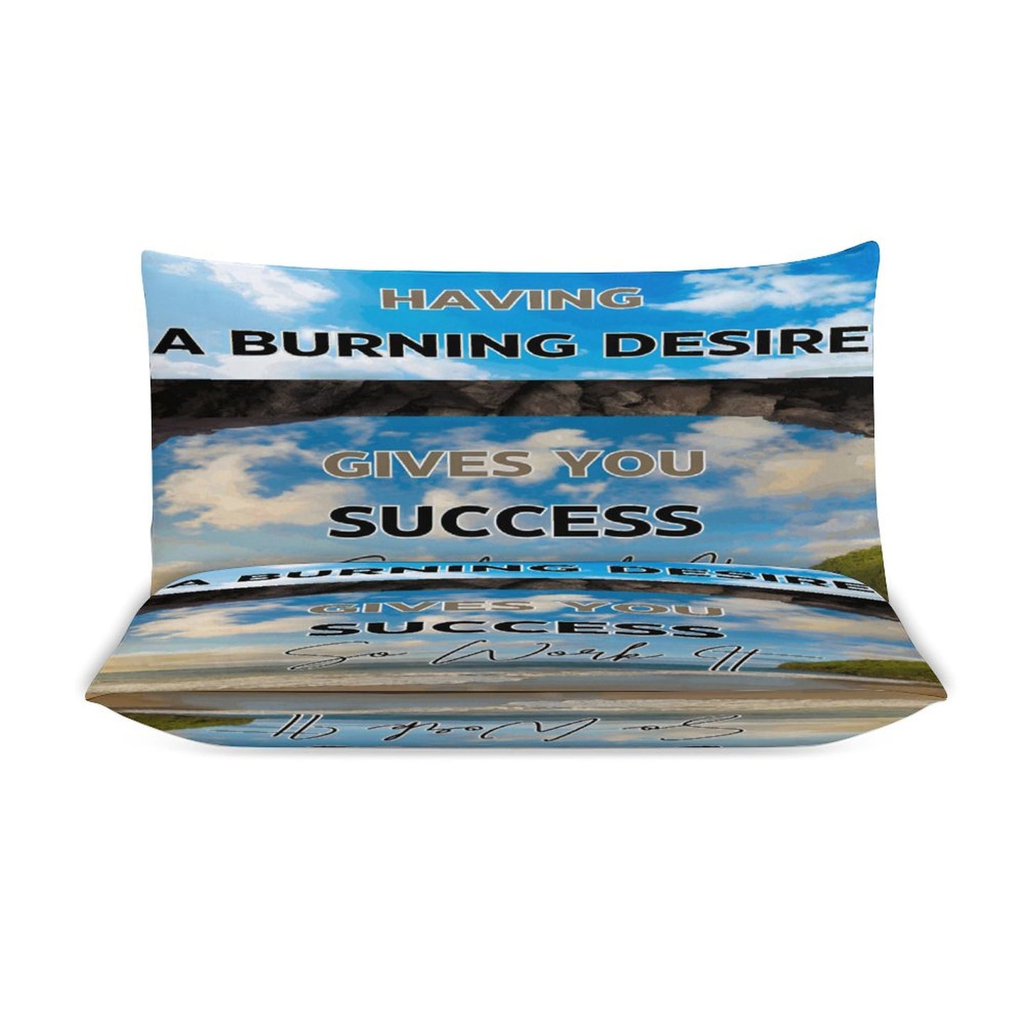3-Piece Bedding Set-90"x90"/ 229x229cm (Dual-sided Printing)