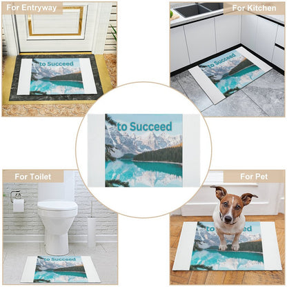 Crystal Velvet Bedroom Floor Mat