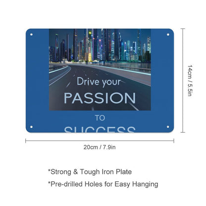 Horizontal Personalized Metal Wall Art Tin Sign-5.5"x7.9"/14x20cm