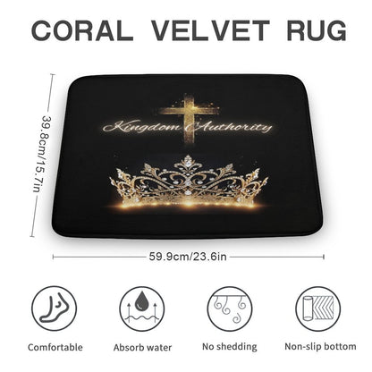 Coral Velvet Rug-15.7"x23.6"/ 40x60cm