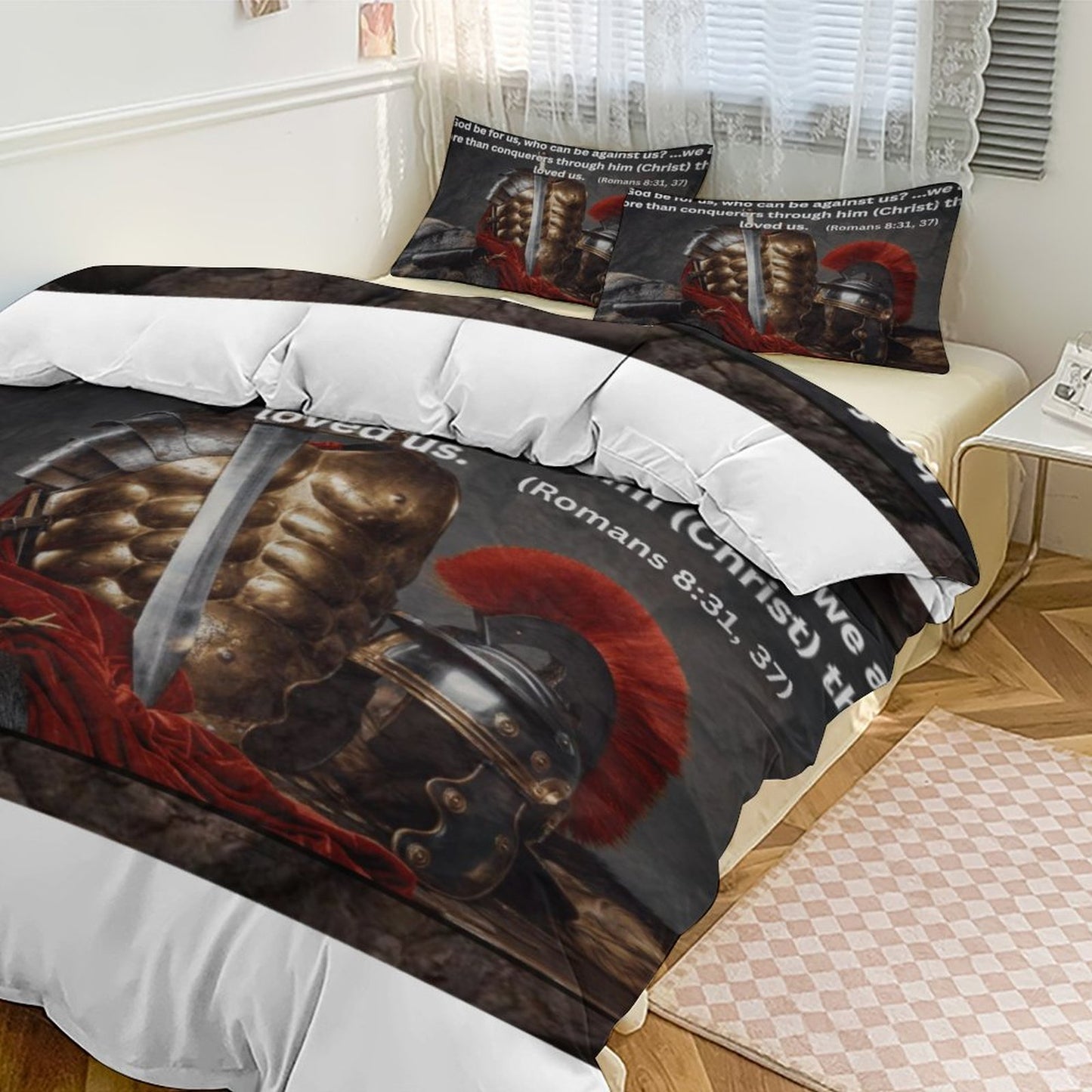 3-Piece Bedding Set-86"×70"/ 218×177cm (Dual-sideded Printing)