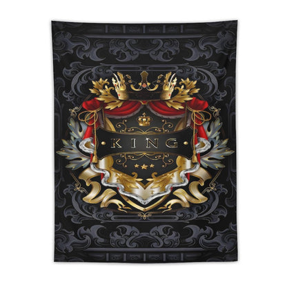 Wall Art with Vertical Tapestry