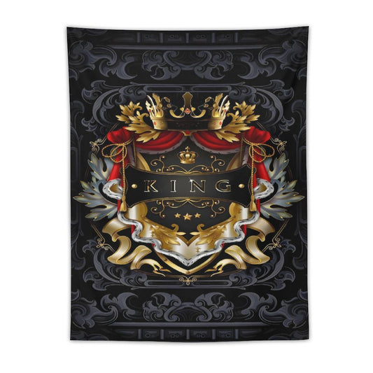 Wall Art with Vertical Tapestry