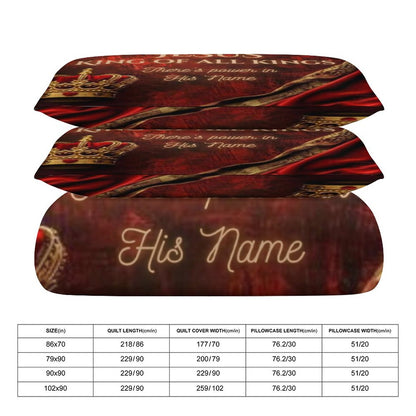 3-Piece Bedding Set-86"×70"/ 218×177cm (Dual-sideded Printing)