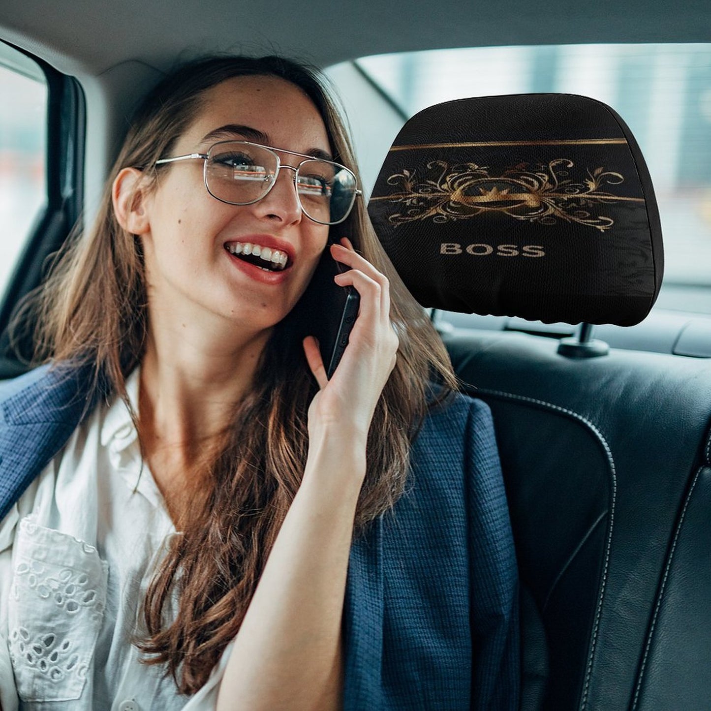 Custom Car Headrest Covers