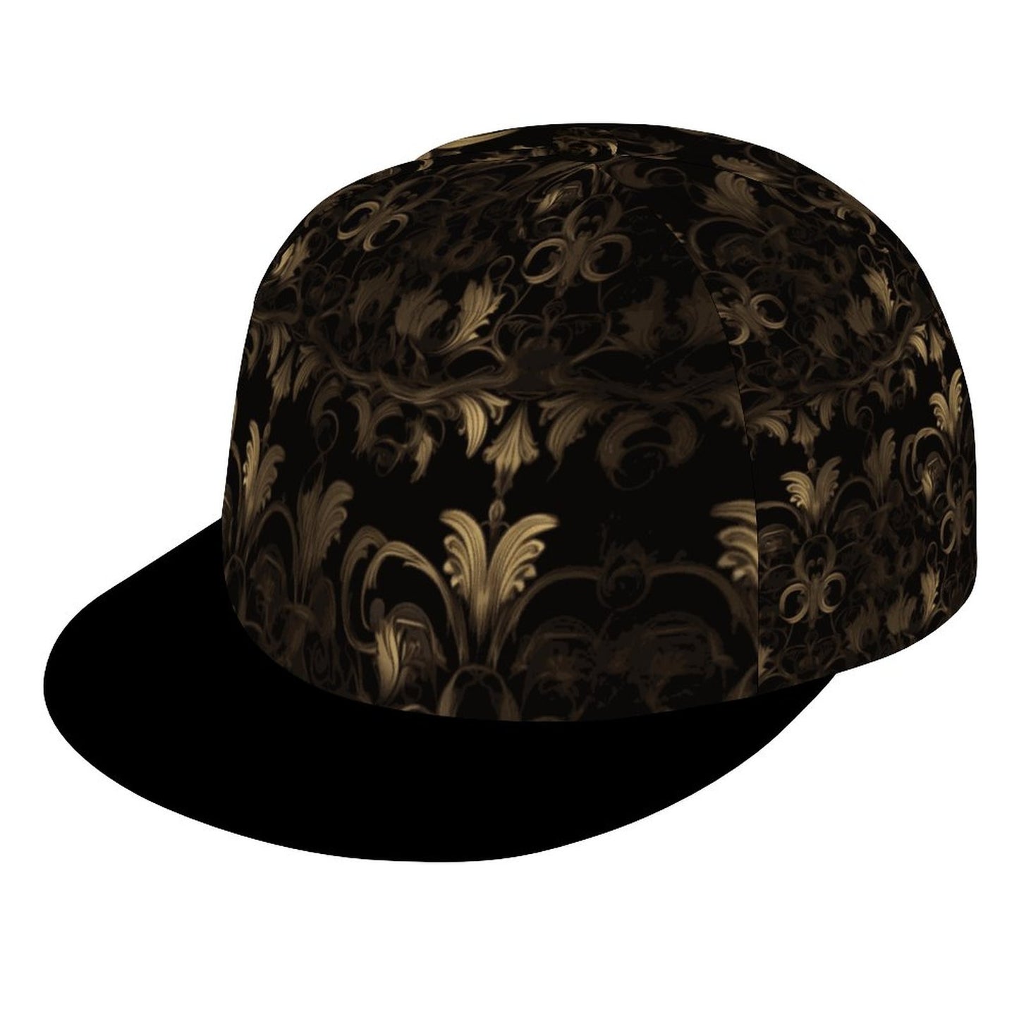 BLACK & GOLD ACCENT Unisex Snapback Cap