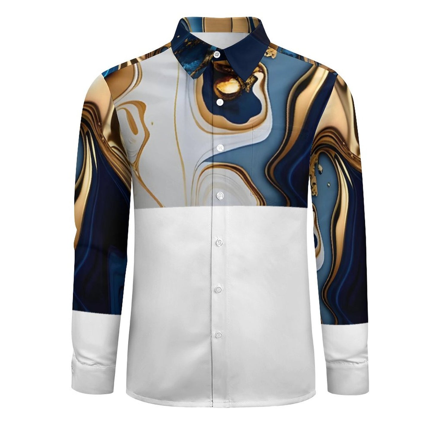 Men's Long Sleeve Shirt with Pocket LS (All-Over Printing)