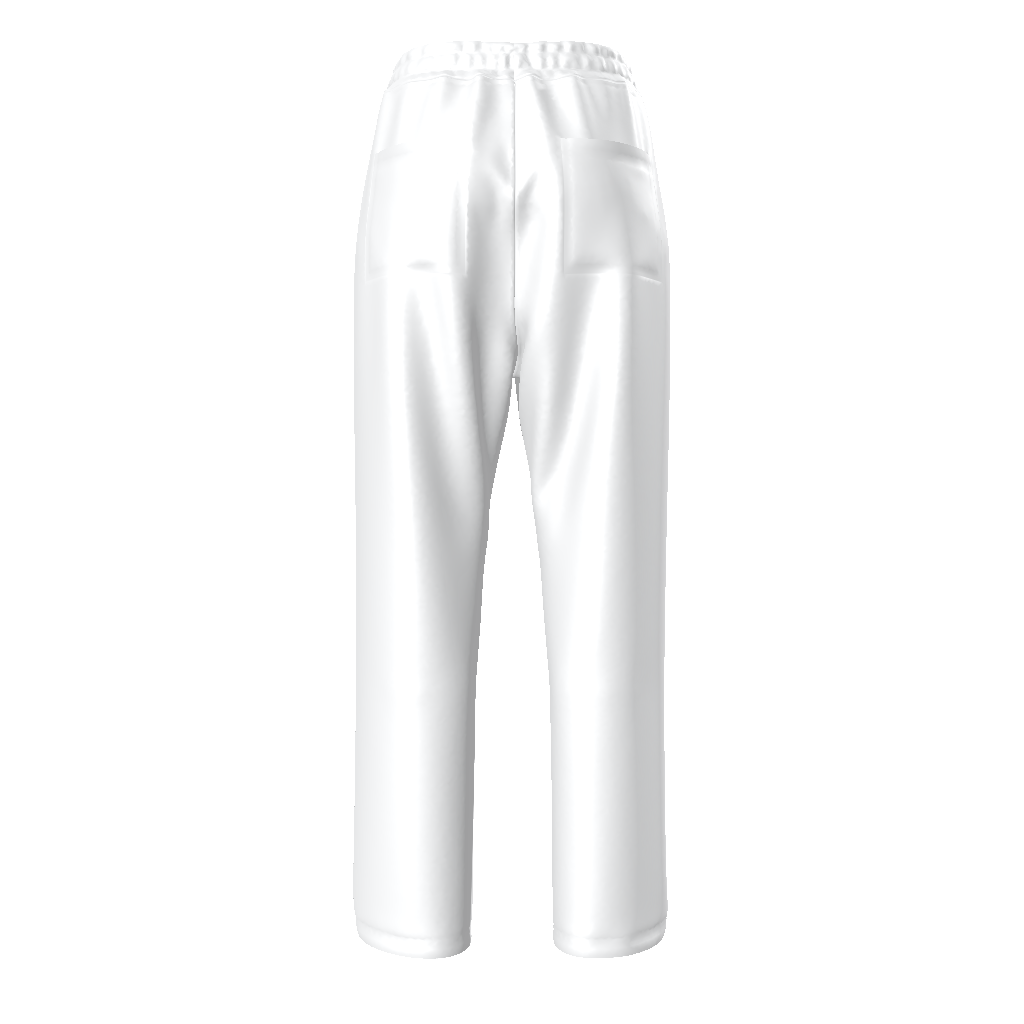 WHITE/ORANGE-BROWN/TAN Unisex Straight Leg Pants-SMALL-4XL (this manufacturer: 3-4 wks. process/delivery)