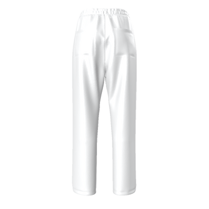 WHITE/ORANGE-BROWN/TAN Unisex Straight Leg Pants-SMALL-4XL (this manufacturer: 3-4 wks. process/delivery)