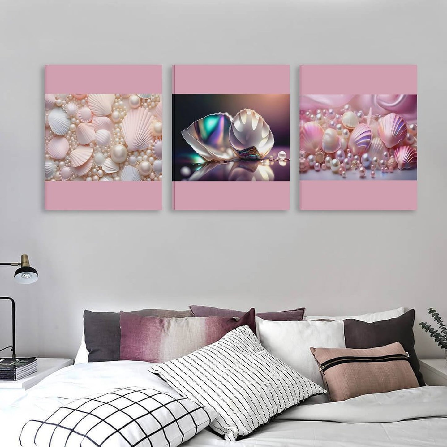 Vertical Multicolor Framed Wall Art-4:5 Aspect Ratio-SEASHELLS
