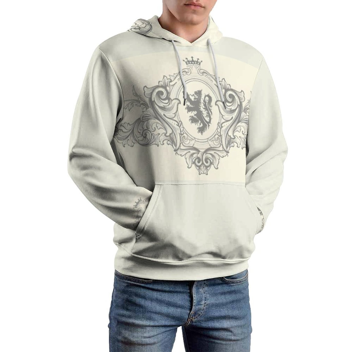 230gsm Men's Cool Hoodie with Double-layer Cap (All-Over Printing)