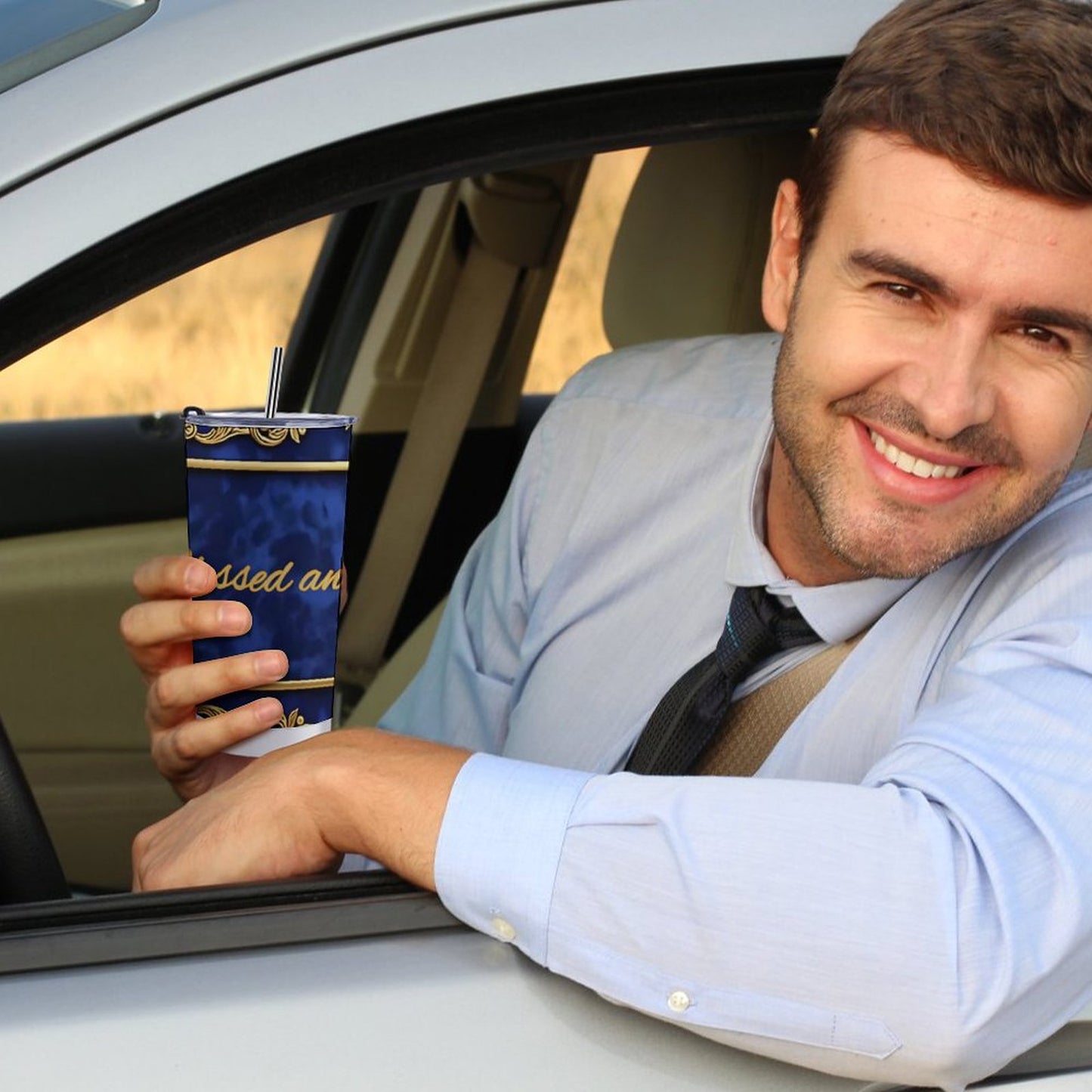 Car Travel Mug Set with Cleaning Kit (590ml/20oz)