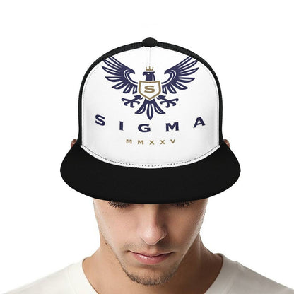 Flat Brim Trucker Hat with Fashion Frontier