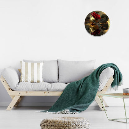 Concise Silent Wooden Wall Clock-9.84"x9.84"/ 25x25cm