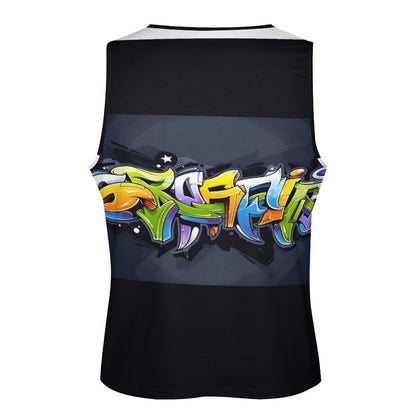 COLORFUL GRAFFITI Men's Next Level Tank Top-SMALL-5XL