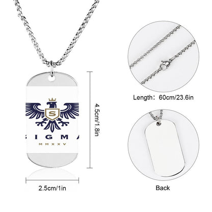 Memorial Necklace with Titanium Steel Square Pendant