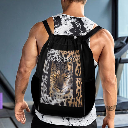Waffle Cloth Drawstring Bag