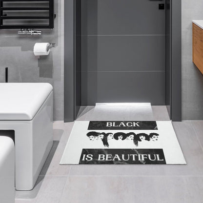 Crystal Velvet Bedroom Floor Mat