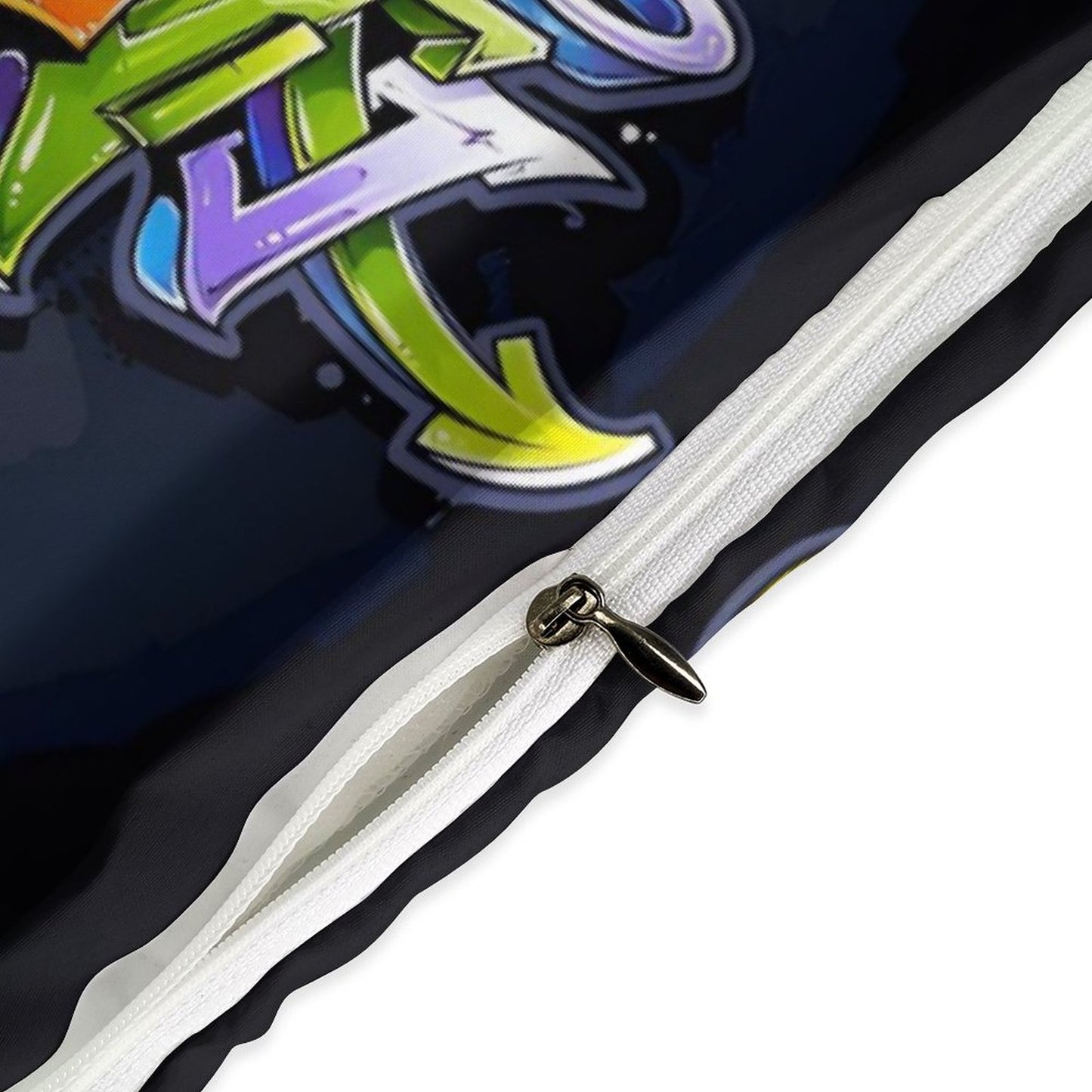 COLORFUL GRAFFITI 3-Piece Bedding Set-86"×70"/ 218×177cm-TWIN SIZE (Dual-sided Image)