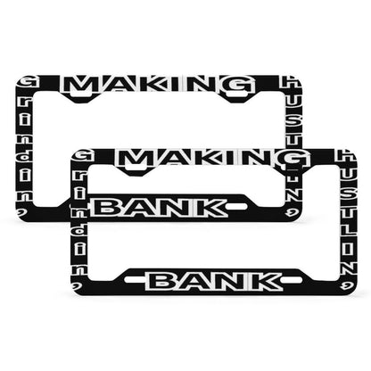 License Plate Frame with 4 Flat Holes(1 Pair)