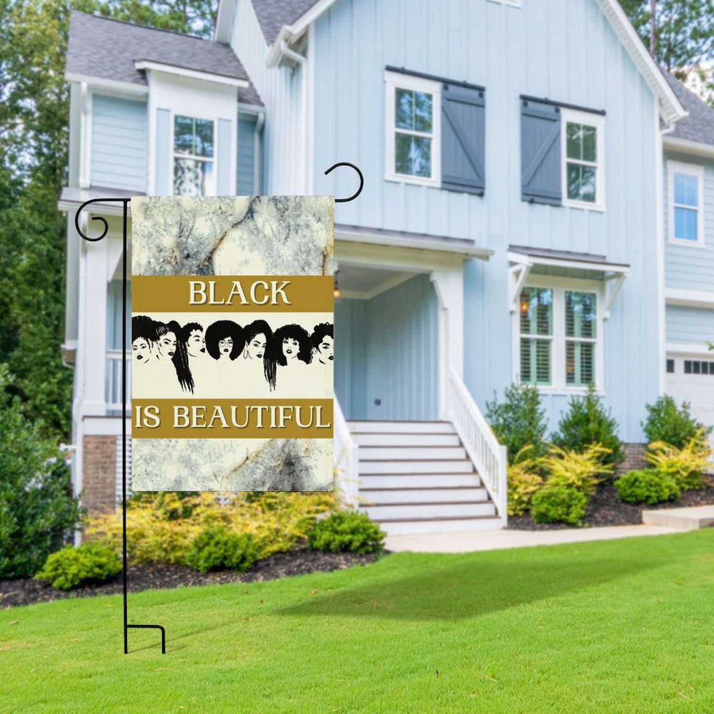 Personalized Flax Garden Flag (Identical Dual-sided Printing)