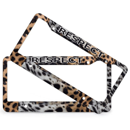 License Plate Frames with 4 Round Holes (1 Pair)