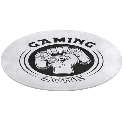 Round Coral Velvet Warm Floor Mat