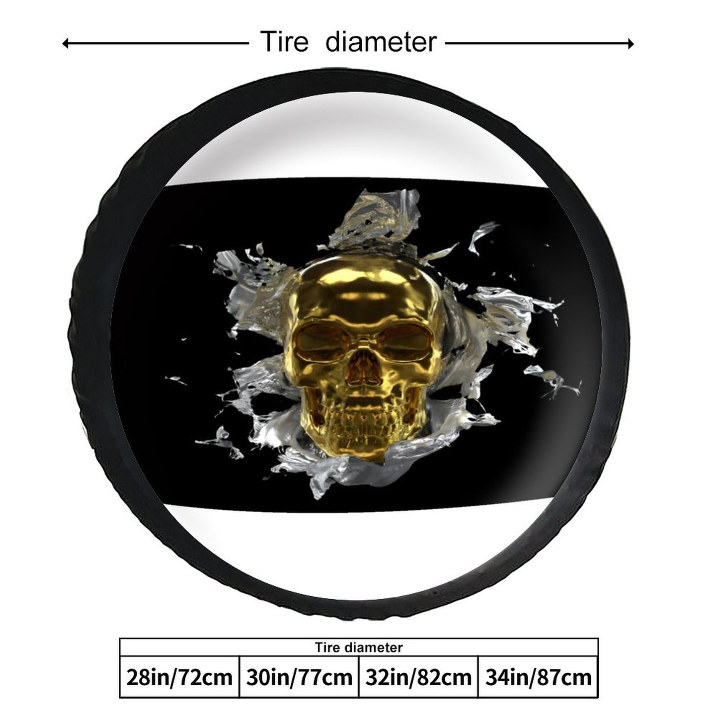 Leather Tire Cover(One-sided Printing)