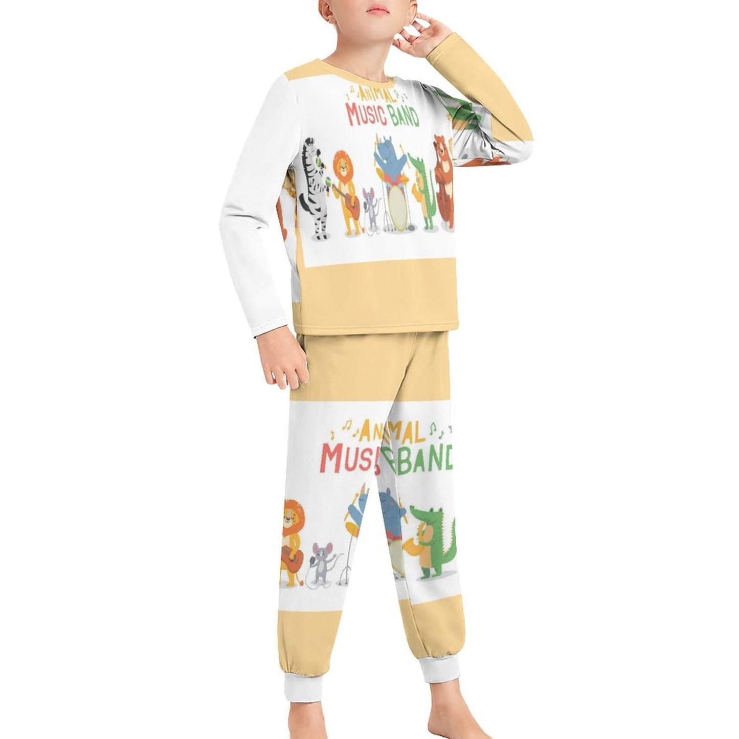 Long Sleeve Pajama Suit for Boy JTZ (All-Over Printing)